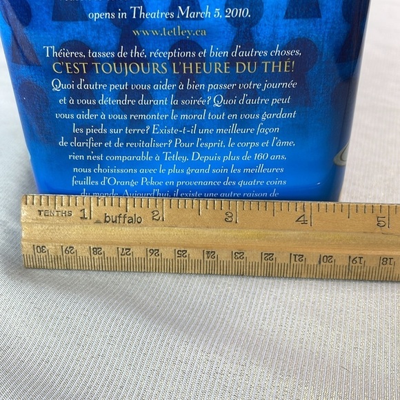 2010 Disney Alice In Wonderland Tetley Tea Orange Pekoe Tin Limited Edition - Picture 11 of 12